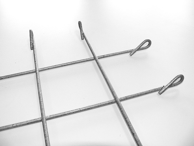 GEOMAT Gabionový panel pro spojení tyčí – MS-S 1010 A - drát ø 5 mm, povlak Zn90%+Al10%, oko 10×10 cm, 2×0,7 m [1,4 m²]